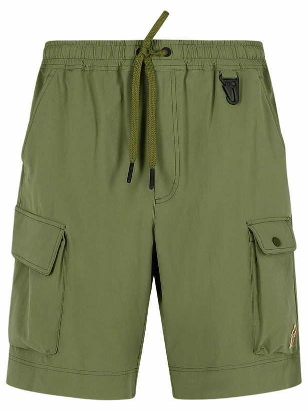 Photo: Moncler Grenoble Green Polyamide Bermuda Shorts