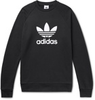 ADIDAS ORIGINALS - Adicolor Logo-Print Loopback Cotton-Jersey Sweatshirt - Black