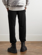 Moncler Genius - HYKE Tapered Logo-Print Cotton-Blend Jersey Sweatpants - Black