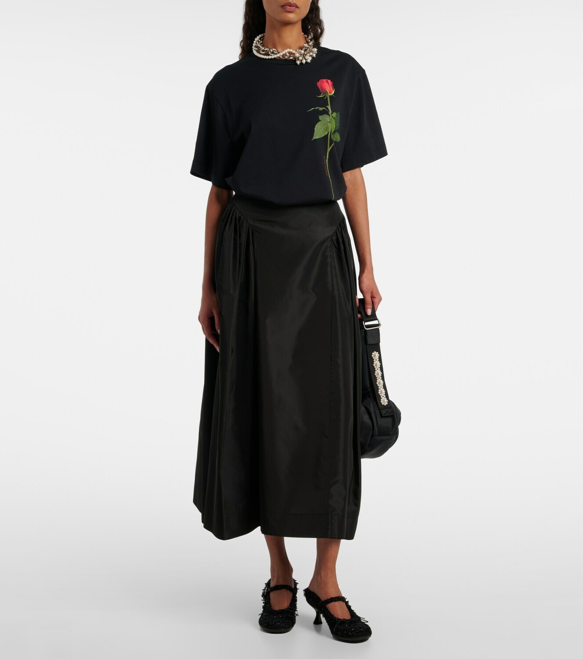Simone Rocha Printed cotton jersey T-shirt Simone Rocha