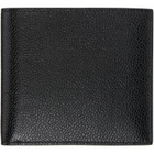 Thom Browne Black Pebble Grain Leather Billfold Wallet