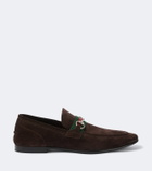 Gucci Gucci Como Horsebit suede loafers