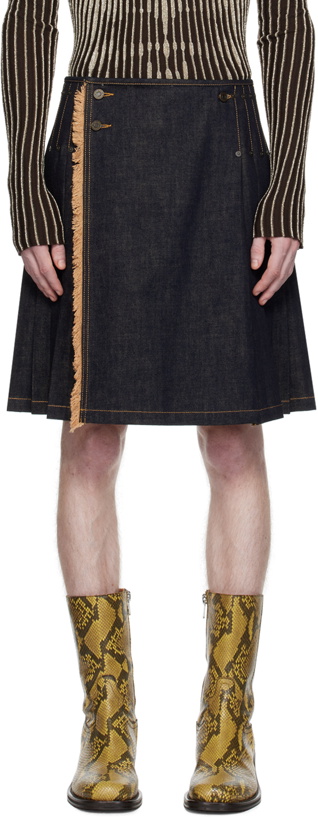 Photo: Jean Paul Gaultier Indigo Wrap Denim Skirt