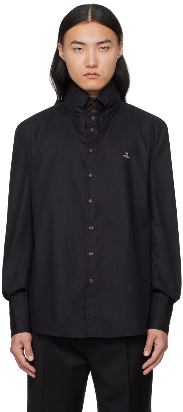 Vivienne Westwood Black Big Collar Shirt Vivienne Westwood