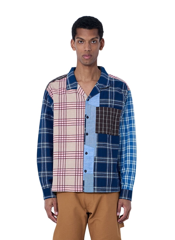 Photo: Story MFG Patchwork Plaid Shirt