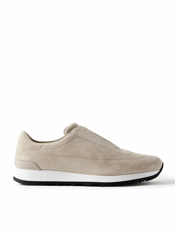 Photo: John Lobb - Lift Suede Slip-On Sneakers - Neutrals