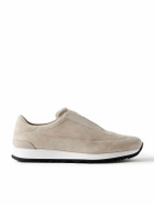 John Lobb - Lift Suede Slip-On Sneakers - Neutrals