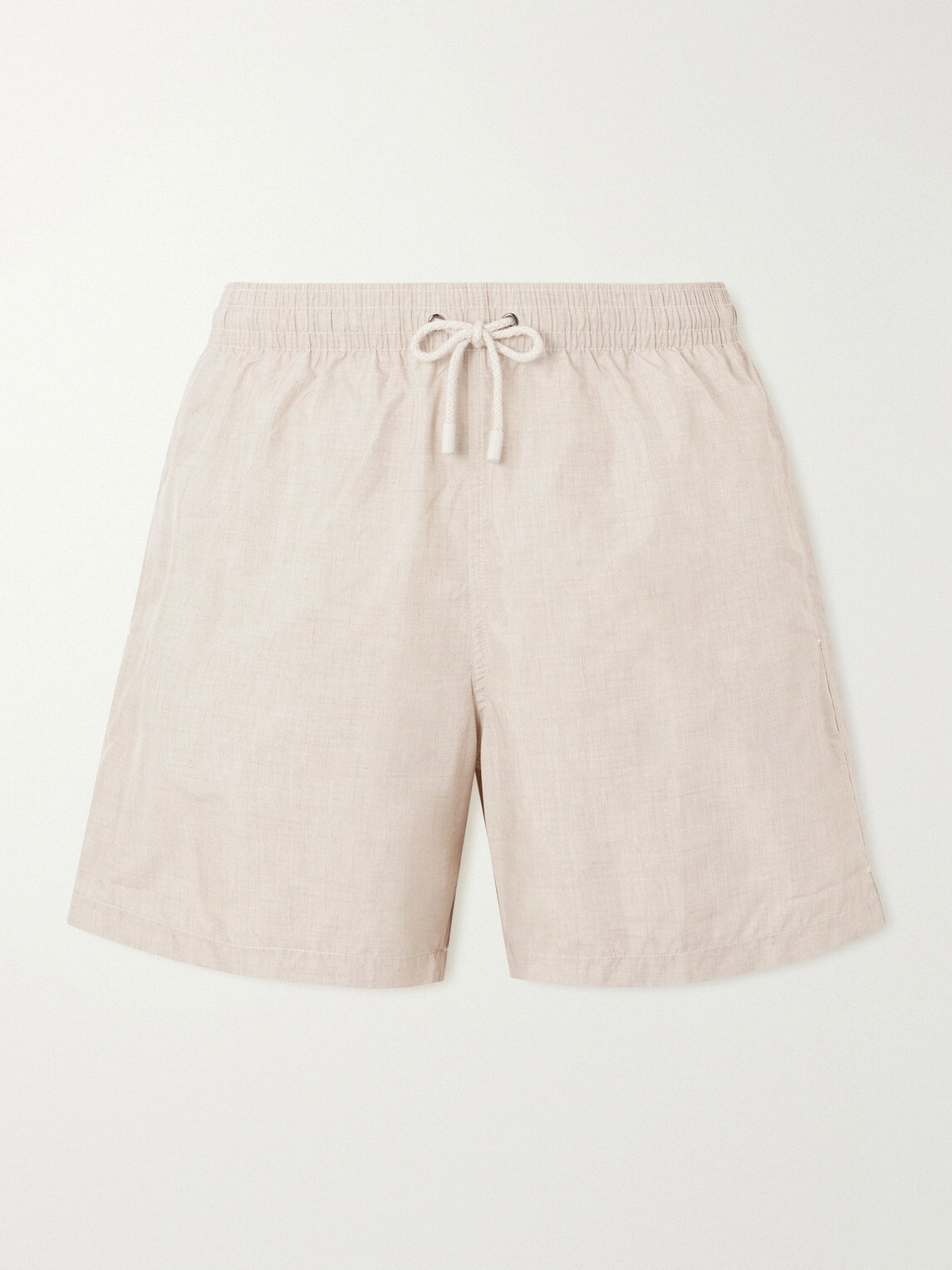 Canali - Straight-Leg Mid-Length Swim Shorts - Neutrals