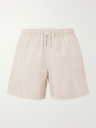 Canali - Straight-Leg Mid-Length Swim Shorts - Neutrals