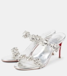 Christian Louboutin Just Jewel 85 embellished PVC mules