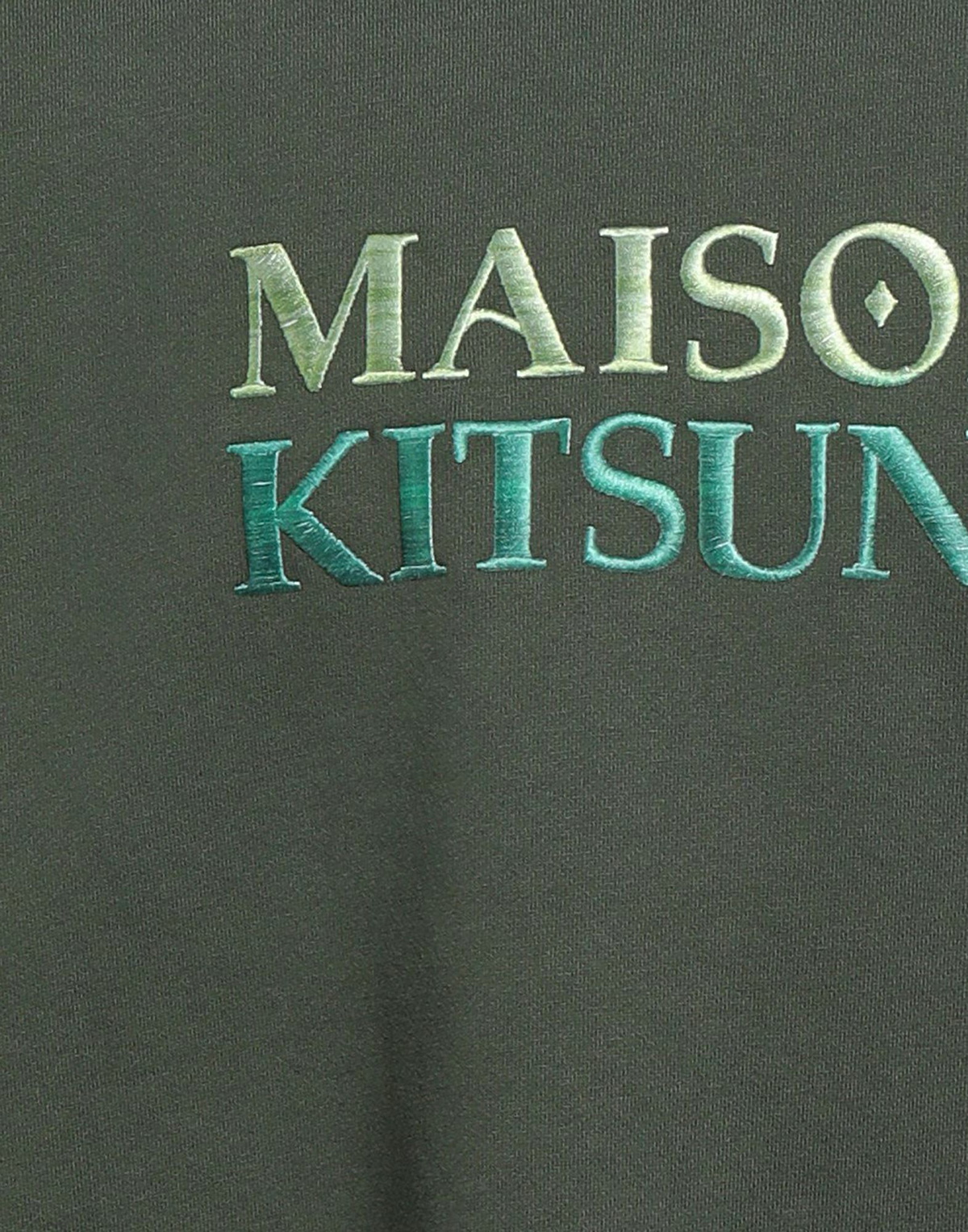 Maison Kitsuné Mens Sweatshirt Dark in Green