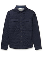 Peter Millar - Quilted Cotton-Blend Shirt Jacket - Blue