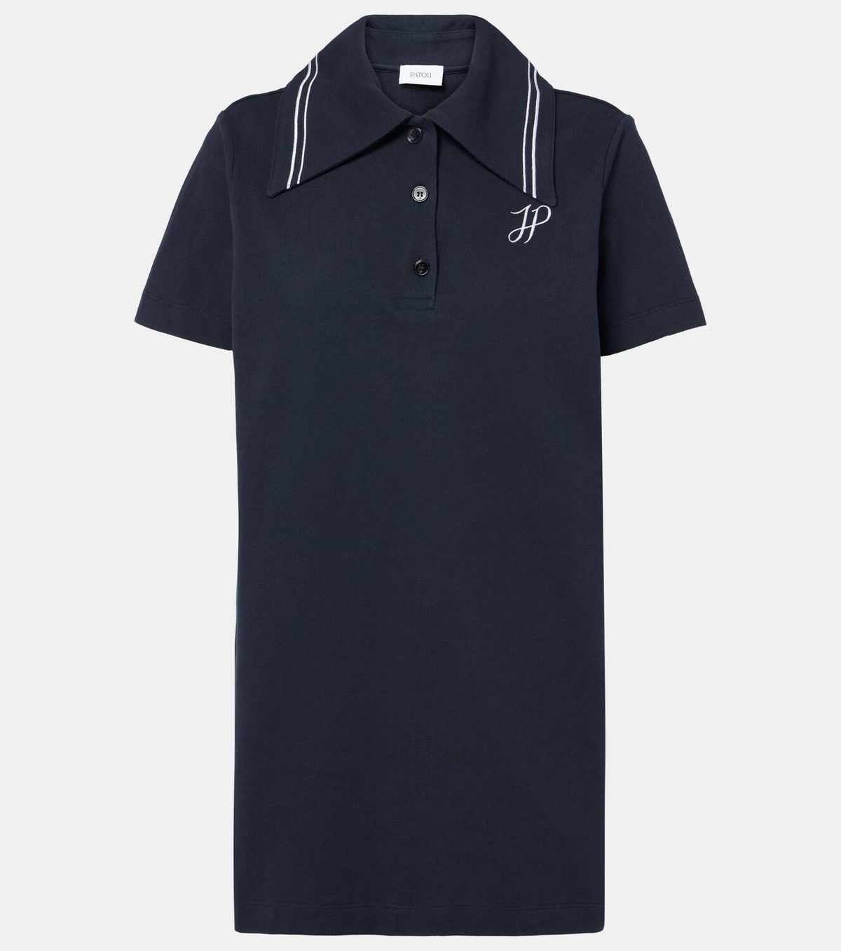 Patou Logo cotton piqué polo dress Patou