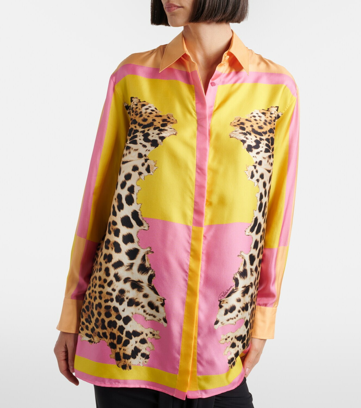 Roberto Cavalli Printed silk shirt