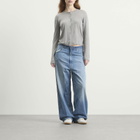 Maison Margiela Women's Oversized Jeans in Medium Blue Vintage