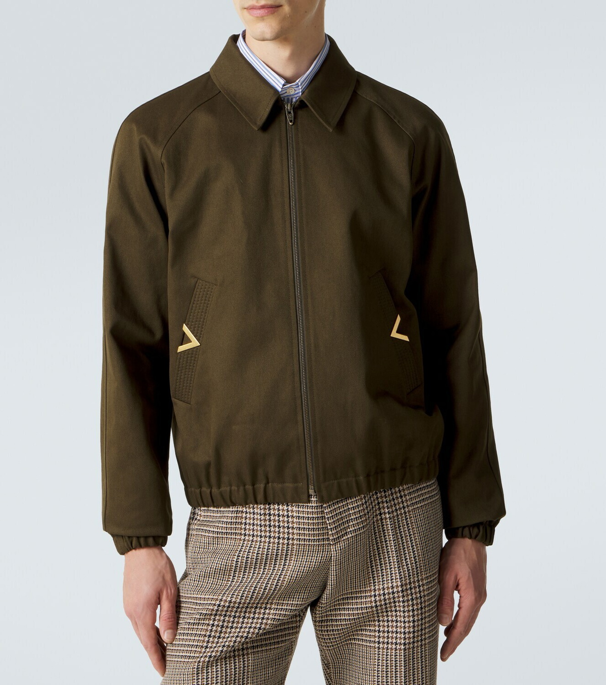Valentino VGold cotton gabardine blouson jacket