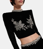 Miss Sohee Embroidered crop top and maxi skirt