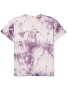 JEANERICA - Marcel Tie-Dyed Linen-Jersey T-Shirt - Purple