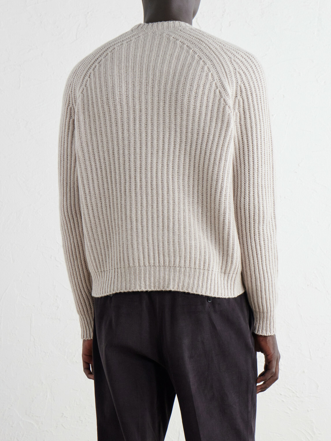 SEASE - Ribbed Cashmere Sweater - Neutrals