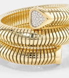 Marina B Trisola Triple 18kt gold bangle with diamonds