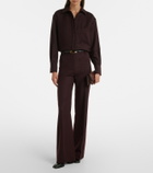 Victoria Beckham Alina virgin wool wide-leg pants