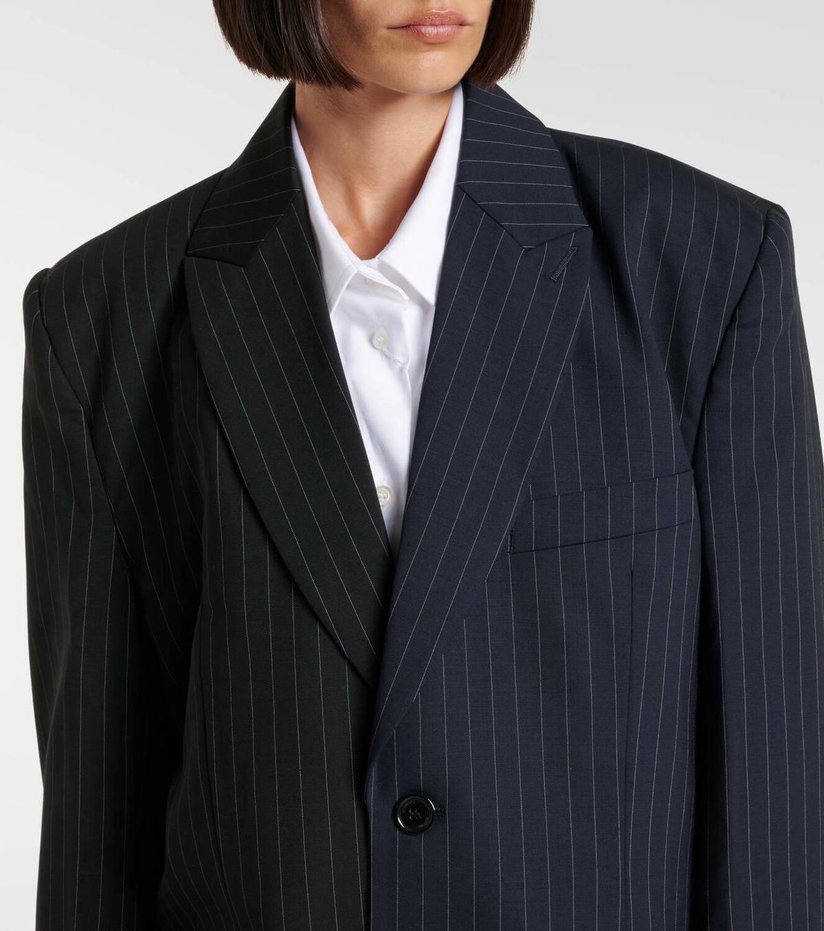 Vetements Pinstripe wool blazer