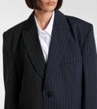 Vetements Pinstripe wool blazer