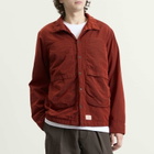 Ranra Men's Epitome Canvas Nylon Padded Overshirt in Cherry Mahogany