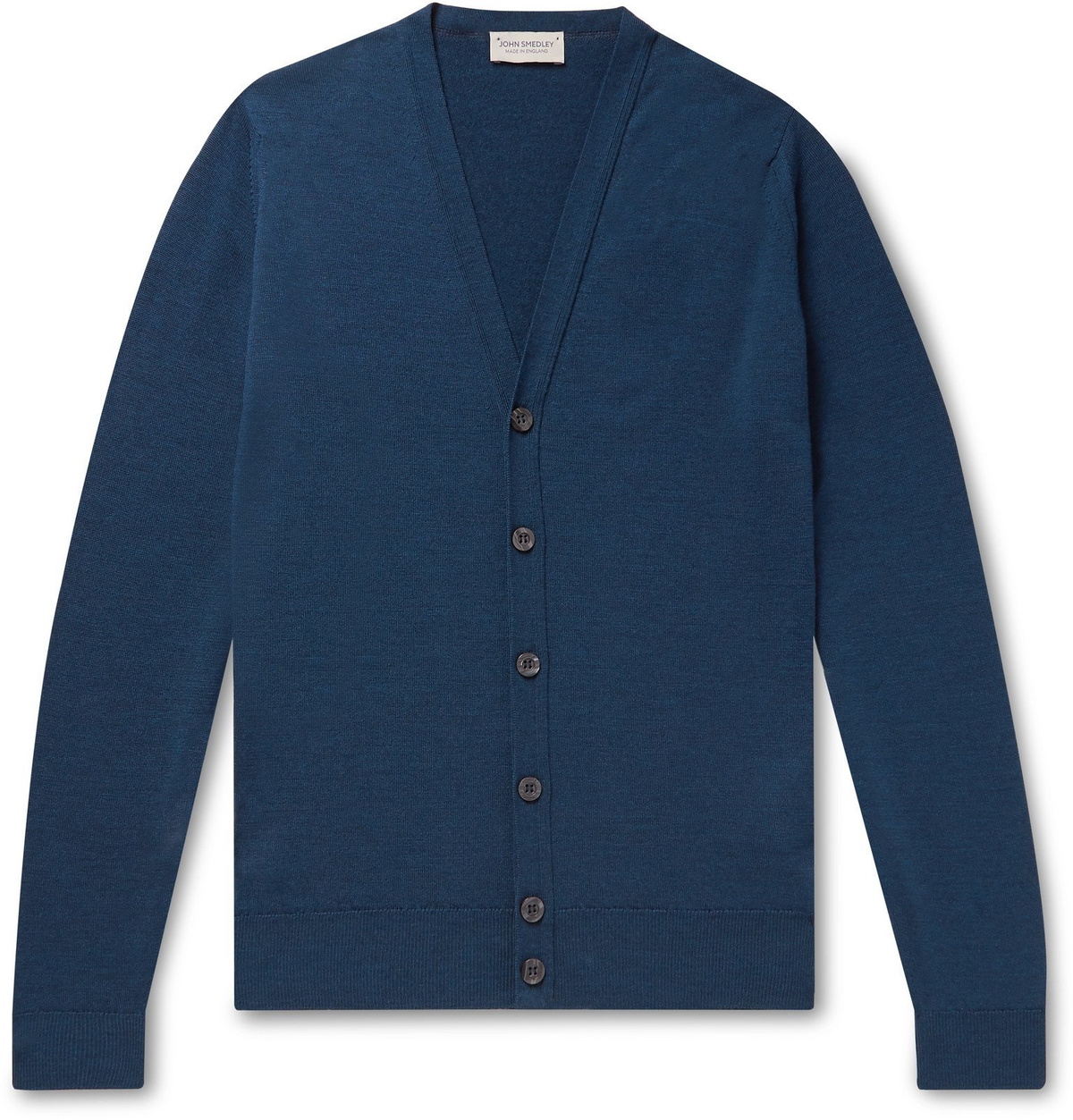 John Smedley - Burley Slim-Fit Merino Wool Cardigan - Blue John