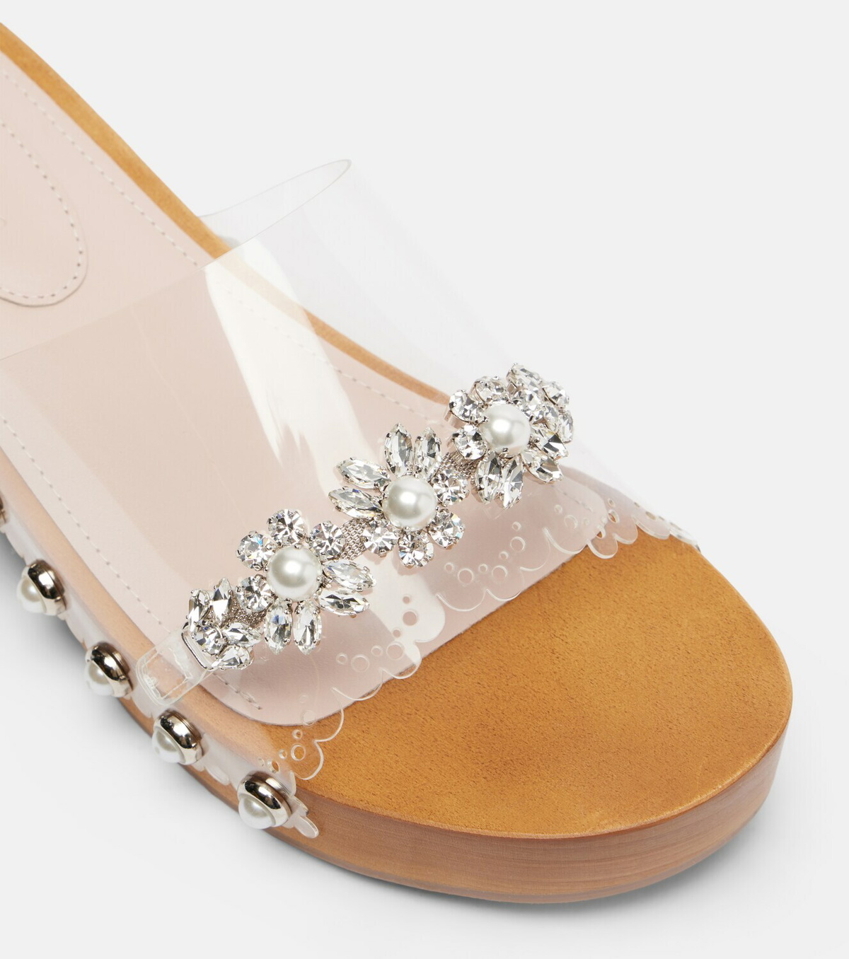 Simone Rocha Embellished PVC clogs