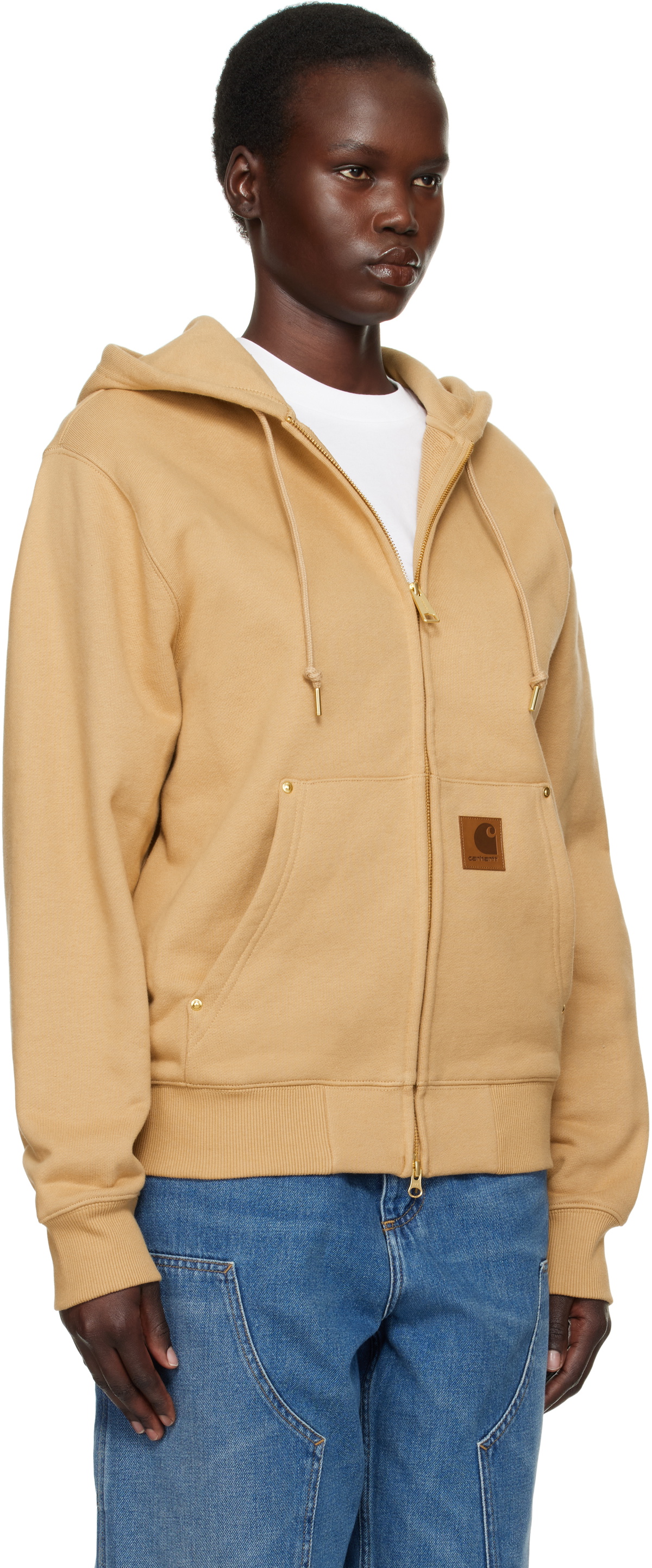 Carhartt Work In Progress Beige Eldon Hoodie