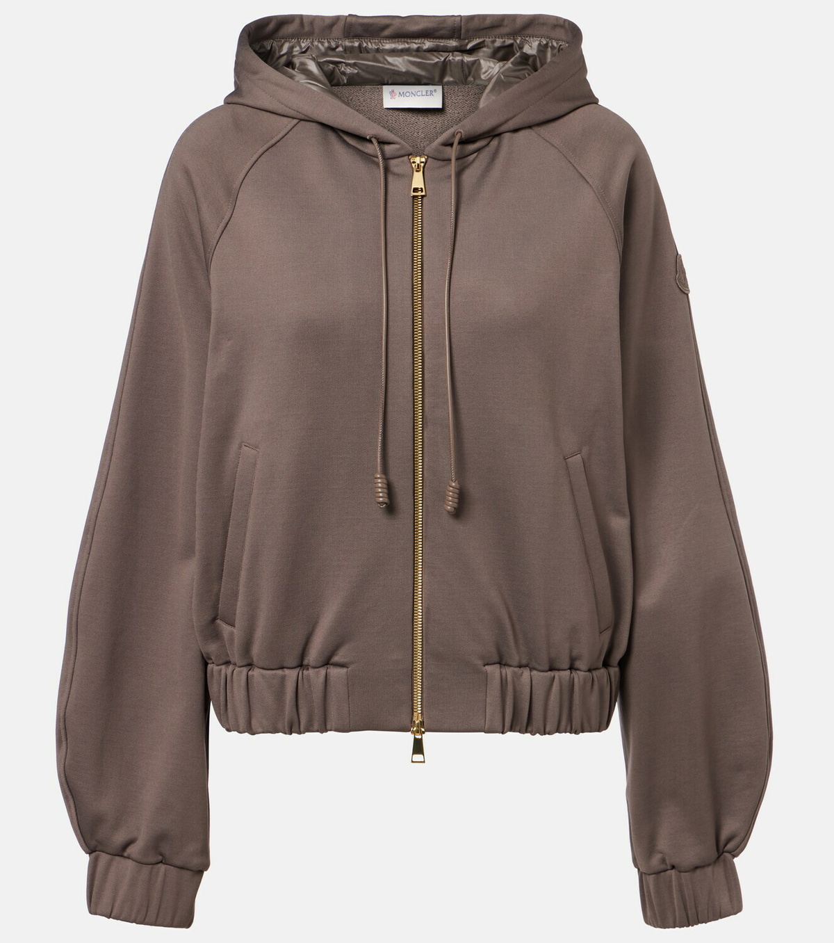 Moncler Jersey zip-up hoodie