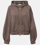 Moncler Jersey zip-up hoodie