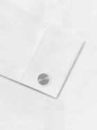 Alice Made This - Dot Brushed Stainless Steel Cufflinks