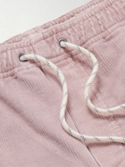 Faherty - Straight-Leg Organic Cotton-Blend Corduroy Drawstring Shorts - Pink