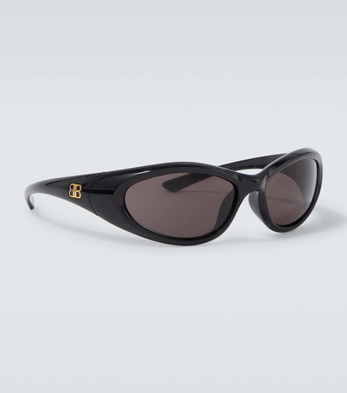 Balenciaga Round Gold Oval Unisex Sunglasses! BALENCIAGA SS24 FENNEC OVAL / CLEAR KHA - NUBIAN main image 2