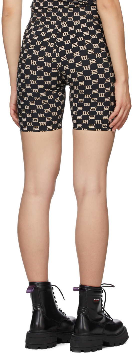 MISBHV Black Monogram Biker Shorts MISBHV