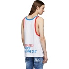 Dsquared2 White Pepsi Edition Cool Fit Tank Top