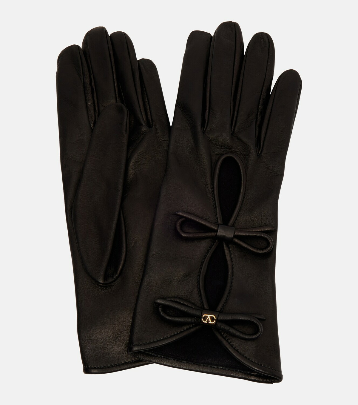 Valentino Garavani VLogo cutout leather gloves