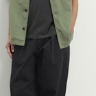 Universal Works Men's Twill Pleated Track Pant in Black