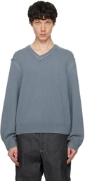 Camiel Fortgens Blue Frankenstein V-Neck Sweater