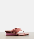 Chloé Swimming Cool leather wedge thong sandals