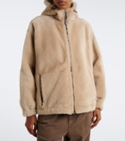Brunello Cucinelli Monili hooded shearling jacket