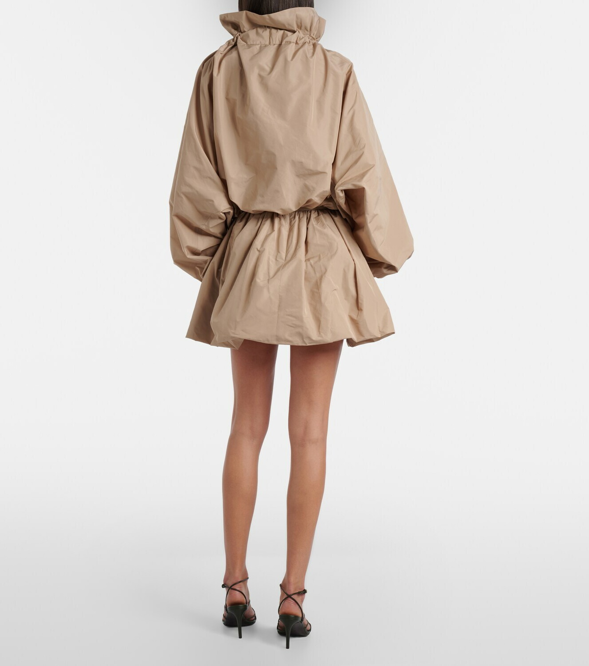 Patou Gathered faille miniskirt