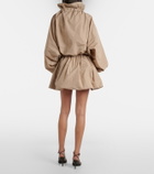 Patou Gathered faille miniskirt