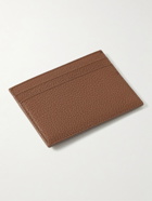SAINT LAURENT - Logo-Appliquéd Full-Grain Leather Cardholder