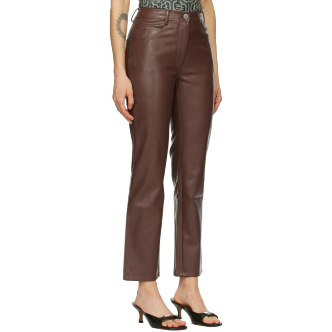 Vegan Leather Straight Pants - Fab and Boujee Boutiques