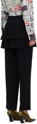 UNDERCOVER Black Ruffle Skirt Trousers