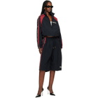 WILLY CHAVARRIA Black 'Casa De Chavarria' Orale Track Shorts