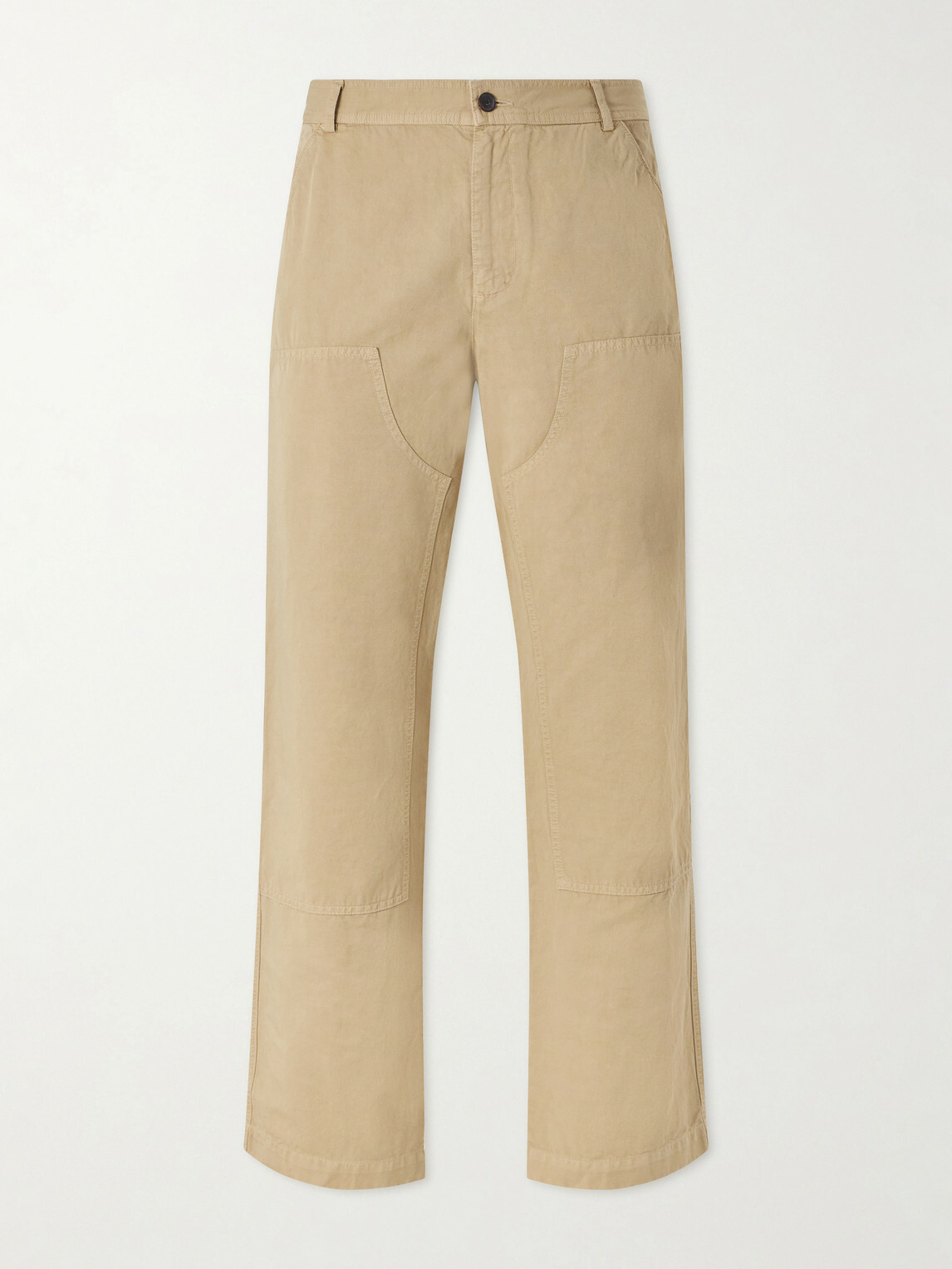 Mr P. - Straight-Leg Cotton and Linen-Blend Trousers - Neutrals